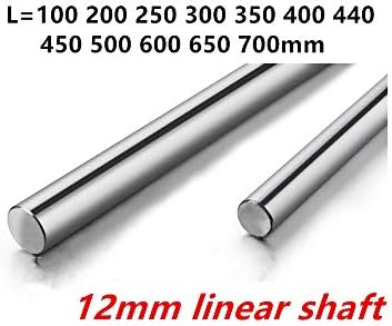 12mm Linear Shaft 200 250 300 350 400 500 550 600 700 800 mm Chromed Harden Rod Linear Motion Shaft CNC Parts 3D Printer Parts,450mm