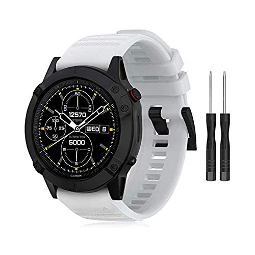 Digit.Tail 22mm Cinturino in Silicone Sport Band Cinturini e bracciali QuickFit Band per Garmin Instinct, Fenix 5/5 Plus…