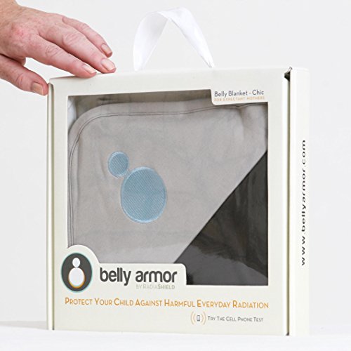 Light Grey, 100 Cotton, 30 x 35 inches Fertility BELLY ARMOR Anti