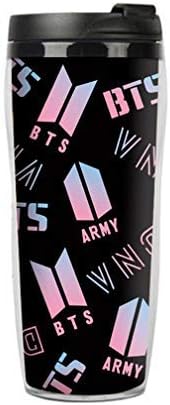 YuzhouGJ Pragmatic Kpop BTS WINGS Cup Bangtan Boys Merchandise Water Bottle Jung Kook Jimin Suga V for Camping, Picnic and Other Outdoor Activities