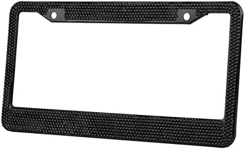 Car License Plate Frame Handmade Crystal Bling Rhinestones Frame