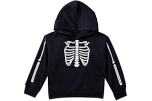 Xinhuida Baby Boys Girls Halloween Hooded Sweatshirt Toddler Long Sleeve Pullover T-Shirt Tops Pumpkin Printed Clothes