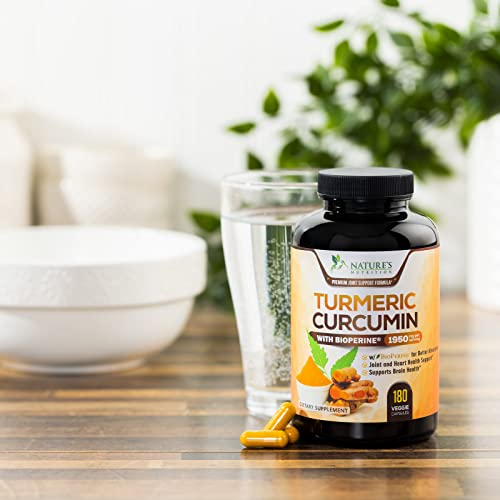 Turmeric Curcumin with BioPerine 95 Standardized Curcuminoids 1950mg