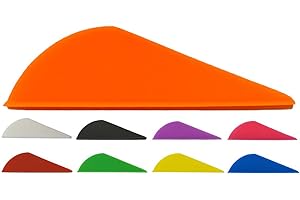 Sierra Archery - Arrow Vanes 2.0” | 50 Pack or 100 Pack | Multiple Colors Available | High Profile Design | Fletches for Hunting, 3D, Target Archery or Crossbows