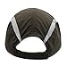 Connectyle Foldable Mesh Sun Cap Outdoor Sports Hat Breathable Sun Runner Cap with Reflective Trim Army Green