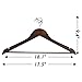 StorageWorks Coat Hanger, Wooden Clothes Hanger, Natural Wood Hangers for Shirts, Jackets, Pants, Coats, Suits, Sweaters (Wood, 0.5