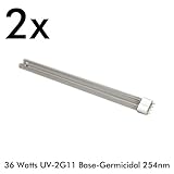 CNZ 36 Watts 2G11 Base UV-C Germicidal Ultraviolet Light Bulb QTY 2