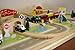 Deluxe Wooden Train Set - Compatible with All Major Brands Including Thomas Railway System - by Kids Destiny