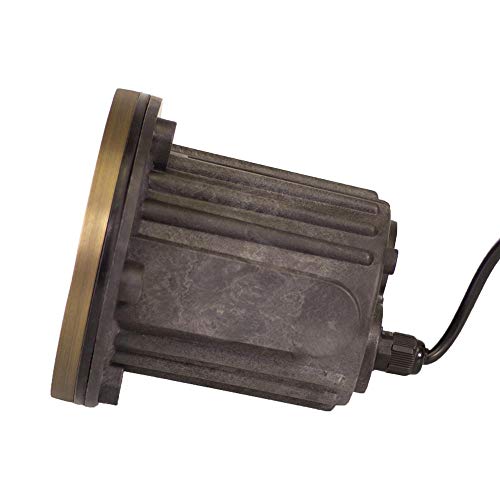 Lumen Logic 12V Brass InGround Well Light (Open Top) with 5W 2700K