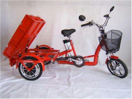 Electric Cargo Trike, Motorized Tricycle Scooter