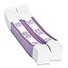 Pap-R Products Currency Straps, Violet, $2,000 in $20 Bills, 1000 Bands/Pack