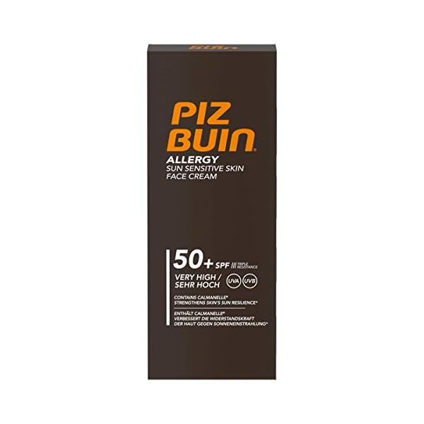 Piz-Buin-Allergy-Sun-Sensitive-Skin-Face-Cream-SPF50-50ml Piz Buin Allergy Sun Sensitive Skin Face Cream SPF50+, 50ml