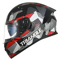 TRIANGLE Dual Visor Full Face Motorcycle Bike