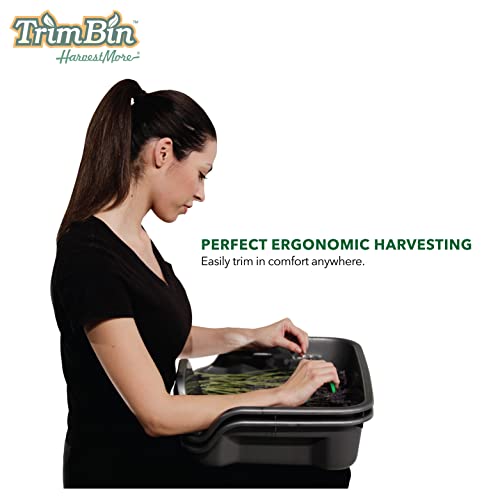 Harvest More Trim Bin Portable 2 Piece Workstation Container with 150