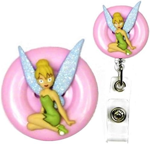 Tinkerbell Decorative ID Badge Holder (Pink) (K)