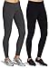 Mirity Ankle Legging Active Workout Gym Yoga Pants - Tights for Women Color Black Grey Pack Of 2 Size L