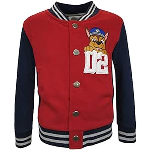 Paw Patrol College Jacket voor jongens, rood
