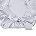 Easilk Silk Sleep Caps For Women Girls, 100% Natural Night Cap Adjustable Bonnet Head Cover For Hair Beauty,Silver Grey,L