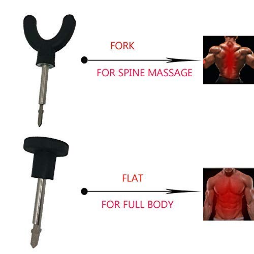 Personal Massage Tool, AROYEL 6Pcs Percussion Massage Tips with 2pcs Rod : Jigsaw Massage Adapter Attachment Worx (Includes : AROYEL Gift)