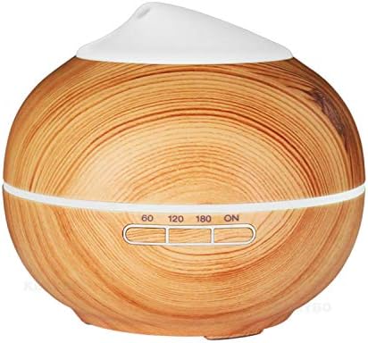 200ml LED Light Ultrasonic Air Humidifier Mist Aroma Diffuser Essential Oil Aromatherapy Household Adjustable Haze,Light Wood,AU