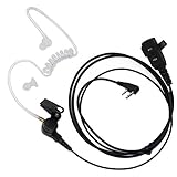 AOER 2 pin Nipple Covert Acoustic Tube Earpiece Headset with PTT VOX Mic for Kenwood Nexedge Puxing Wouxun Radio