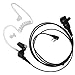 AOER 2 pin Nipple Covert Acoustic Tube Earpiece Headset with PTT VOX Mic for Kenwood Nexedge Puxing Wouxun Radio