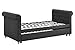 DHP Sophia Upholstered Daybed/Sofa Bed with Trundle, Twin Size Frame, Grey