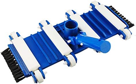 NOKMY 13.25" Classic Flexible Weighted In-Ground Swimming Pool Vacuum Head on Wheels (18-inch)