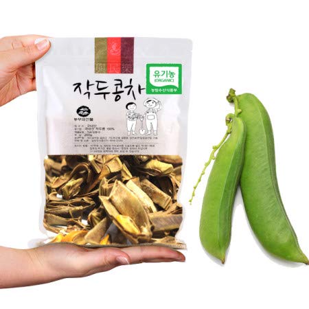 Organic Sword Bean Tea, åˆ€è±†, ìœ ê¸°ë† ìž‘ë‘ì½©ì°¨ 100g (3.5oz) from Korea 100%
