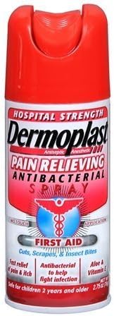 Dermoplast Antibacterial Pain Relieivng Spray-2.75 oz. (Pack of 3) by Med Tech Products
