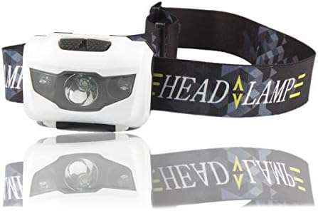 Goreit® LED Hiking Headlamp, IPX4 Waterproof Ultra-light Flashlight With Red Lights, For Reading Running Camping Fishing Hunting Climbing Walking Jogging, with 3*AAA Batteries (White)