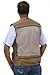 autumnridgetraders Lightweight 16 Pocket Vest for Fishing, Photography or all outdoor activities (Dark Tan, 3X-Large)