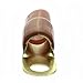 1/0 AWG Gauge Gold Wire Crimp Cable Ring Terminal Red Black Boots 5/16