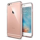 iPhone 6s Plus Case, Spigen® [Neo Hybrid EX] PREMIUM BUMPER [Rose Gold] Clear TPU / PC Frame Slim Dual Layer Case for iPhone 6 Plus (2014) / 6s Plus (2015) - Rose Gold (SGP11729)