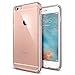 iPhone 6s Plus Case, Spigen® [Neo Hybrid EX] PREMIUM BUMPER [Rose Gold] Clear TPU / PC Frame Slim Dual Layer Case for iPhone 6 Plus (2014) / 6s Plus (2015) - Rose Gold (SGP11729)