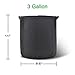 Y YOOMALL Plant Grow Bags 10-Pack 3 Gallon Fabric Aeration Pots, Thickened Non-Woven Breathable Fabric Pots for Vegetable/Flower/Plant Grow Bags with Handlesthumb 4