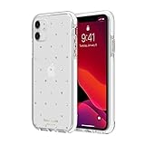 Kate Spade Defensive Hardshell Case for iPhone 11 (6.1-inch) Pin Dot Clear (Renewed)