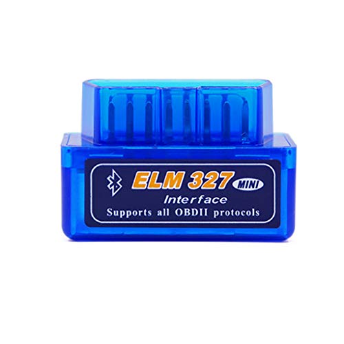 TADAMI Automobile Tester, New Mini ELM327 V2.1 OBD2 II Bluetooth Diagnostic Car Auto Interface Scanner (Blue)