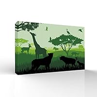 signwin-Canvas Wall Art-Quiet Tropical Forest-Canvas Prints Home Artwork Decoration for Living Room,Bedroom - 12x18 inches