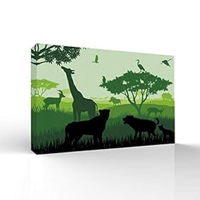 Canvas Wall Art-Quiet Tropical Forest-Canvas Prints Home Artwork Decoration for Living Room,Bedroom - 12x18 inches