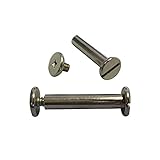 Silver Nickel Screw Posts/Chicago Post, 100 Pack, 1 1/2-Inch
