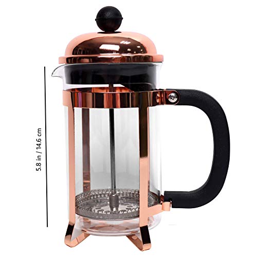 VERTRAUEN Elegant Rose Gold French Press Coffee Maker High Quality