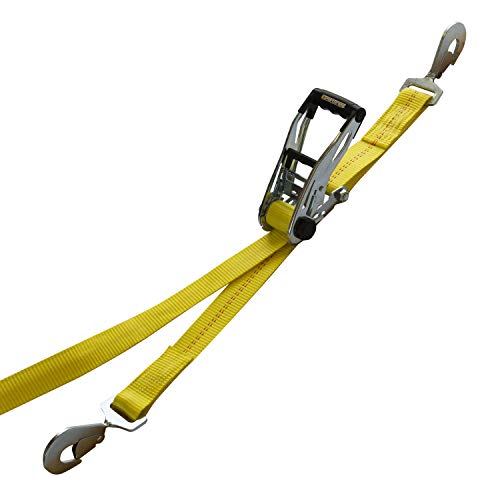 SMARTSTRAPS 857 SmartStraps 8Foot Ratchet Straps with Snap Hooks