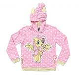 My Little Pony Fluttershy Stars Girls Pink Hoodie