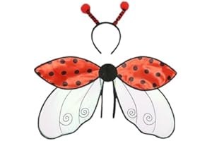 Bee Wings Adult, Halloween Costumes Bee Fairy Wings, Ladybug Wing, Ladybug Wing Masquerade Costumes, For Halloween