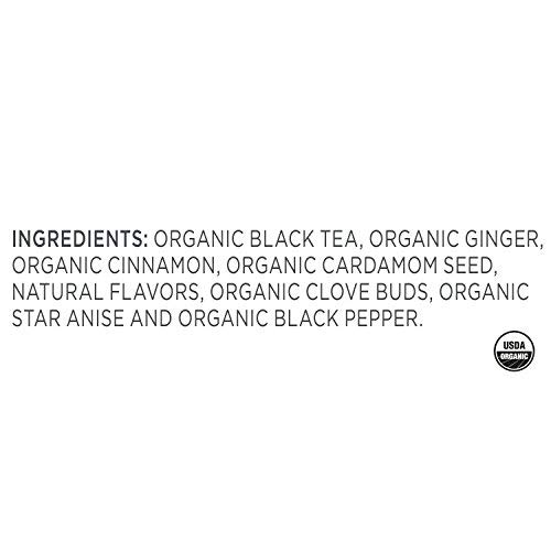 Tea Forte Organic Black Tea Bombay Chai, Makes 3550 Cups, 4.23 Ounce