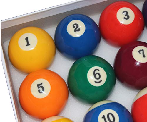 Cuppa billiards Pool Ball Set - Full 16 Balls Set Regulation Size