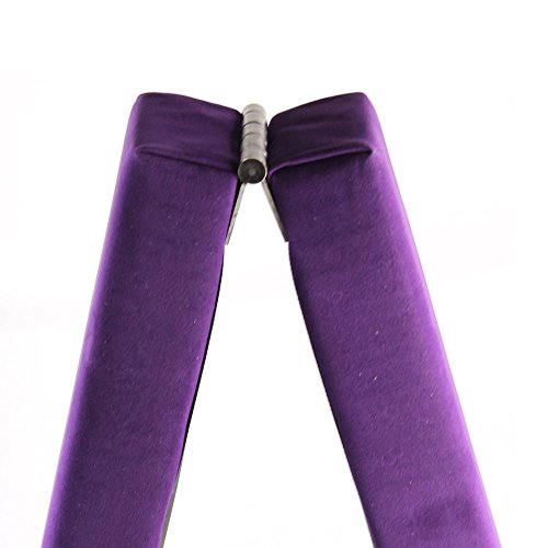 ONEPACK Gym Balance Beam - 7ft Purple Folding Wood Core for Donkey Kicks/Handstands, Jumps, Leaps