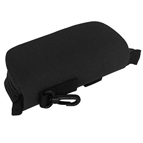 Efanr Eyeglasses Case MOLLE Modular Hardshell Sunglasses Case Tactical Zipper Eyeglass Holder Stand with Clip