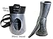 Viking Drinking Horn with stand - Medieval Inspired BPA Free Drinking Horn (16 oz) (Black)
